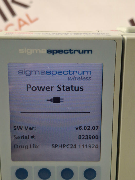 Baxter Sigma Spectrum 6.02.07 without Battery Infusion Pump