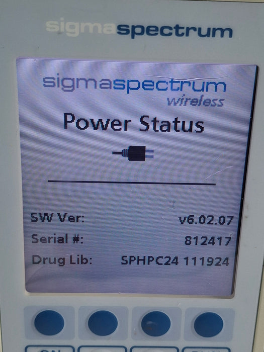 Baxter Sigma Spectrum 6.02.07 without Battery Infusion Pump