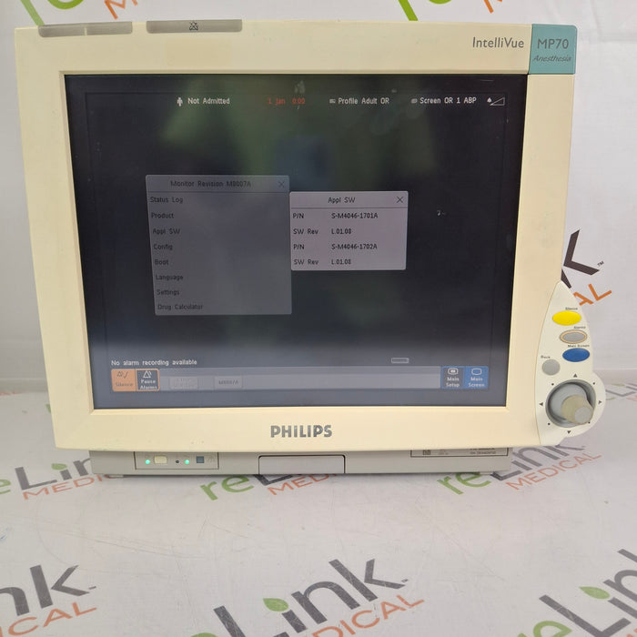 Philips IntelliVue MP70 - Anesthesia Patient Monitor