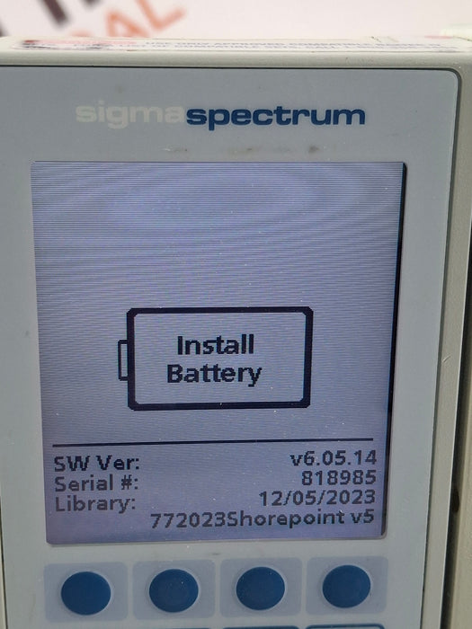 Baxter Sigma Spectrum 6.05.14 without Battery Infusion Pump
