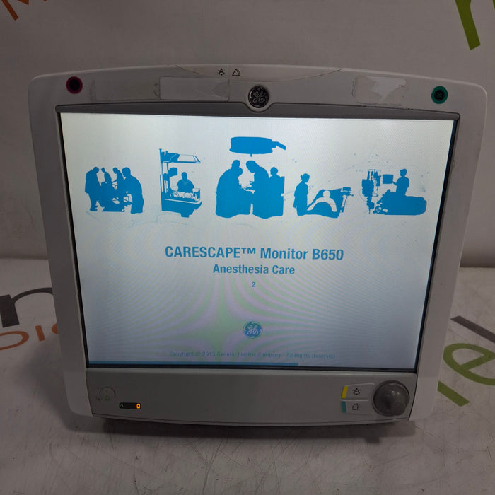 GE Healthcare Carescape B650 Anesthesia Care Patient Monitor
