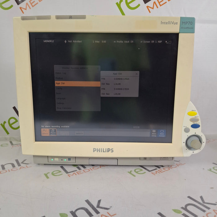Philips IntelliVue MP70 - Anesthesia Patient Monitor