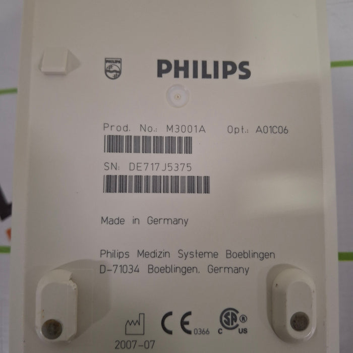 Philips M3001A-A01C06 Fast SpO2, NIBP, ECG, Temp, IBP MMS Module