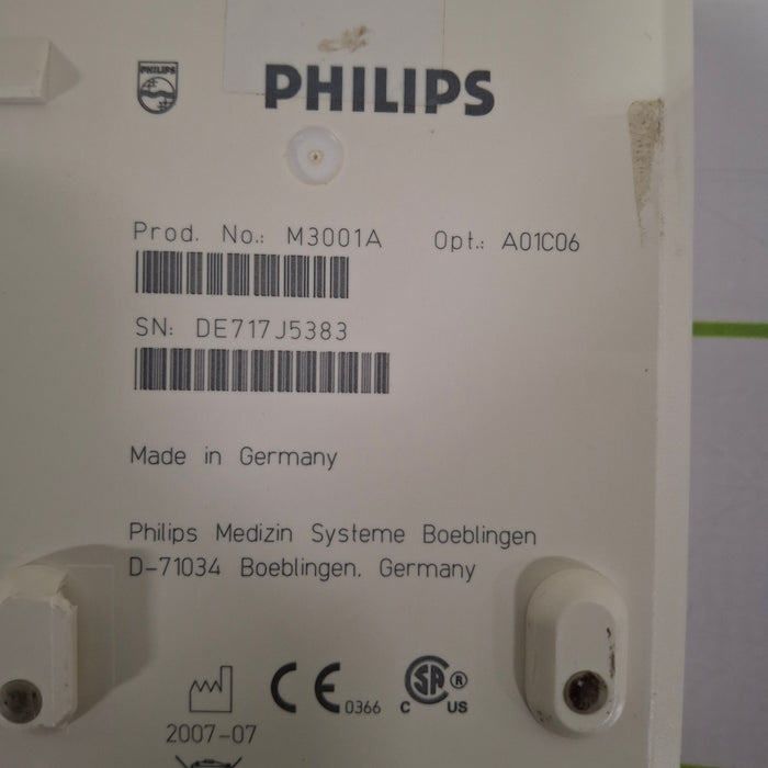 Philips M3001A-A01C06 Fast SpO2, NIBP, ECG, Temp, IBP MMS Module