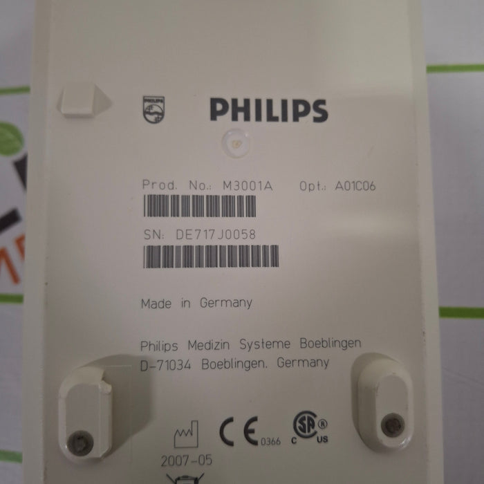 Philips M3001A-A01C06 Fast SpO2, NIBP, ECG, Temp, IBP MMS Module