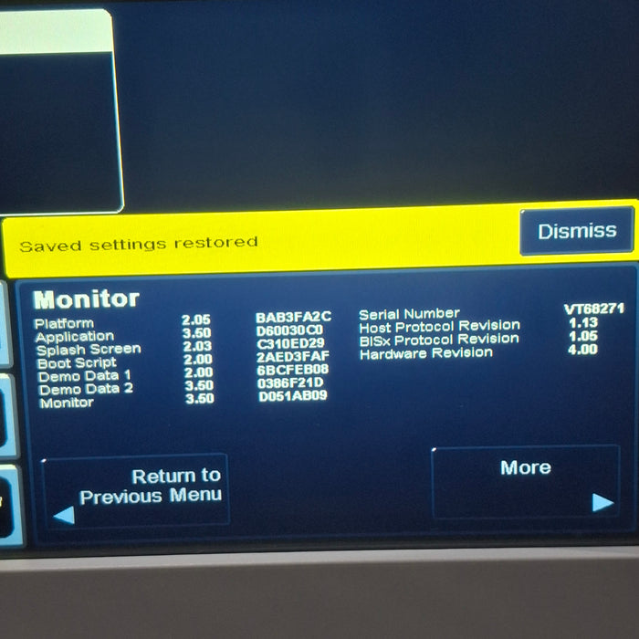 Covidien BIS Monitoring System Bispectral Index Monitor