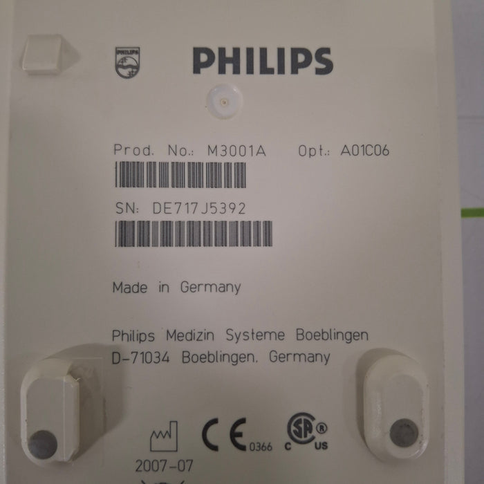 Philips M3001A-A01C06 Fast SpO2, NIBP, ECG, Temp, IBP MMS Module