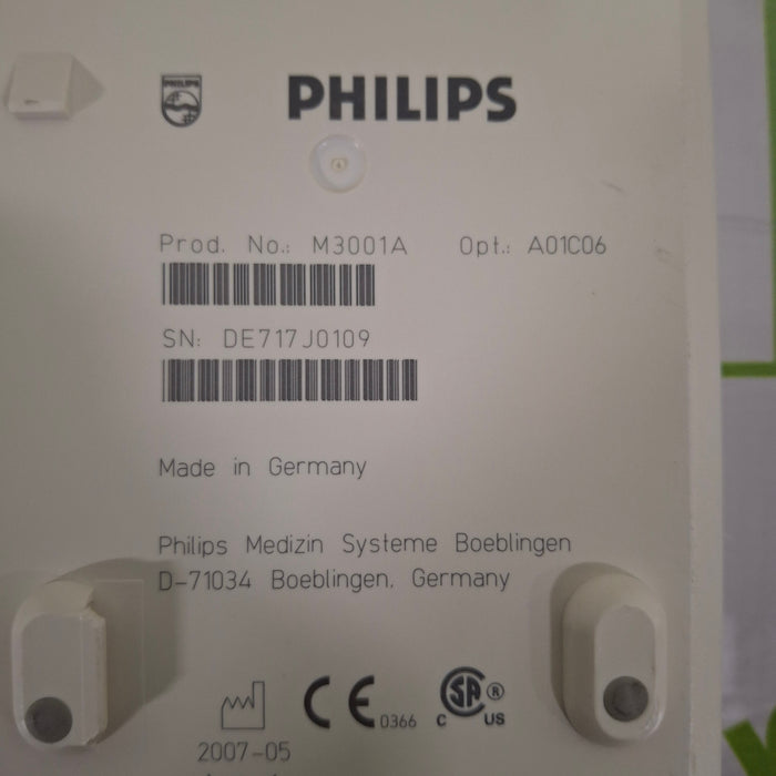 Philips M3001A-A01C06 Fast SpO2, NIBP, ECG, Temp, IBP MMS Module