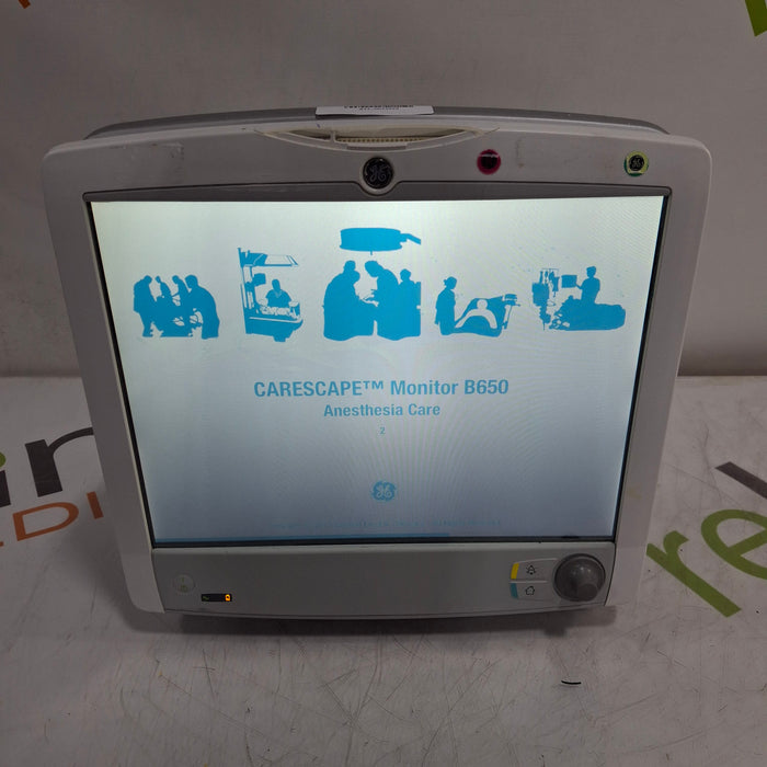 GE Healthcare Carescape B650 Anesthesia Care Patient Monitor