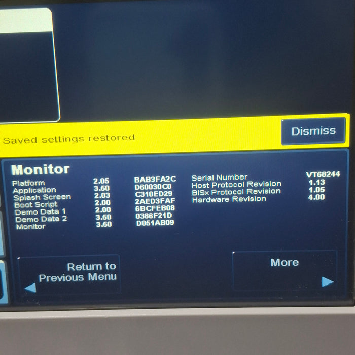 Covidien BIS Monitoring System Bispectral Index Monitor