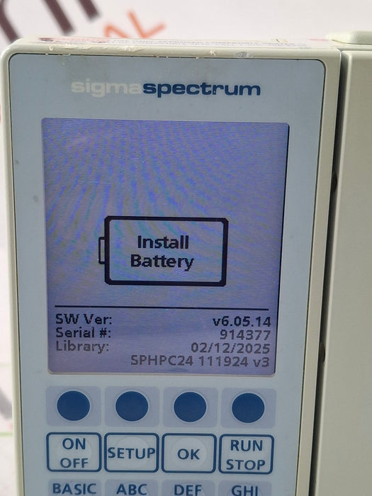 Baxter Sigma Spectrum 6.05.14 without Battery Infusion Pump