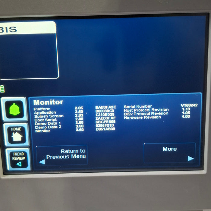 Covidien BIS Monitoring System Bispectral Index Monitor