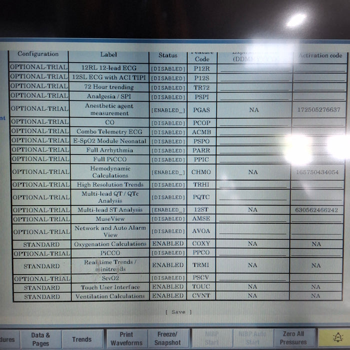 GE Healthcare Carescape B650 Anesthesia Care Patient Monitor