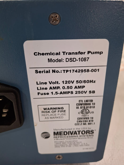 Medivators DSD-1087 Chemical Transfer Pump