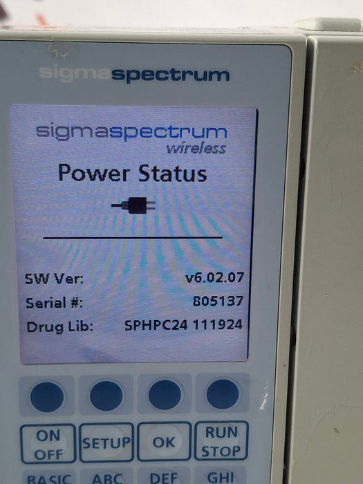 Baxter Sigma Spectrum 6.02.07 without Battery Infusion Pump