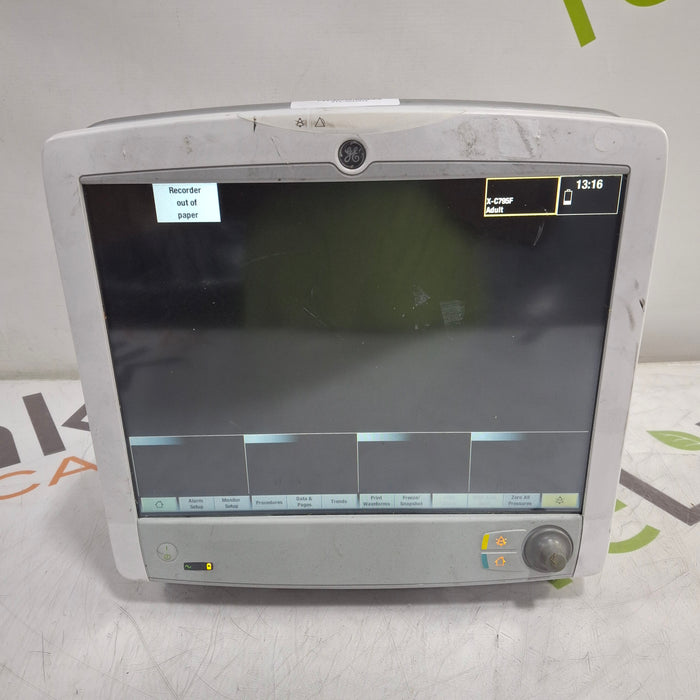 GE Healthcare Carescape B650 Anesthesia Care Patient Monitor