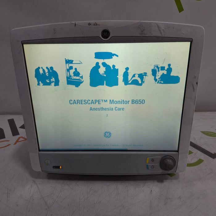 GE Healthcare Carescape B650 Anesthesia Care Patient Monitor