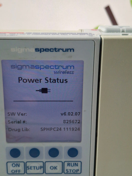 Baxter Sigma Spectrum 6.02.07 without Battery Infusion Pump