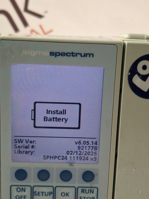 Baxter Sigma Spectrum 6.05.14 without Battery Infusion Pump