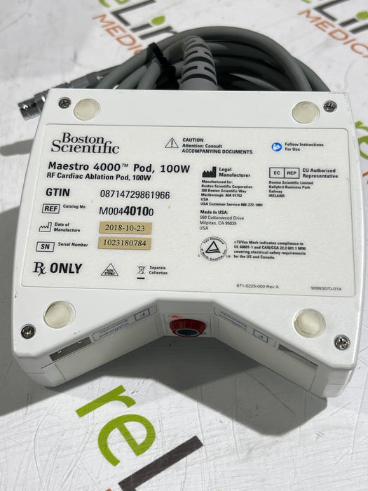 Boston Scientific M00440100 Maestro 4000 Pod RF Cardiac Ablation Pod