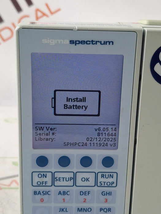 Baxter Sigma Spectrum 6.05.14 without Battery Infusion Pump
