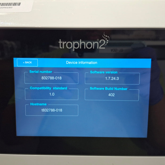NanoSonics Trophon 2 High Level Disinfection