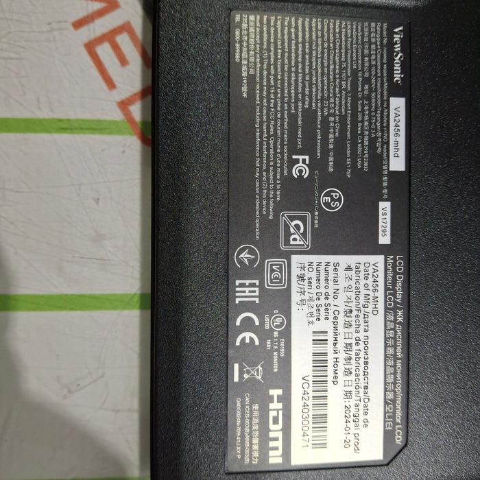 ViewSonic VA2456-MHD 24" Monitor