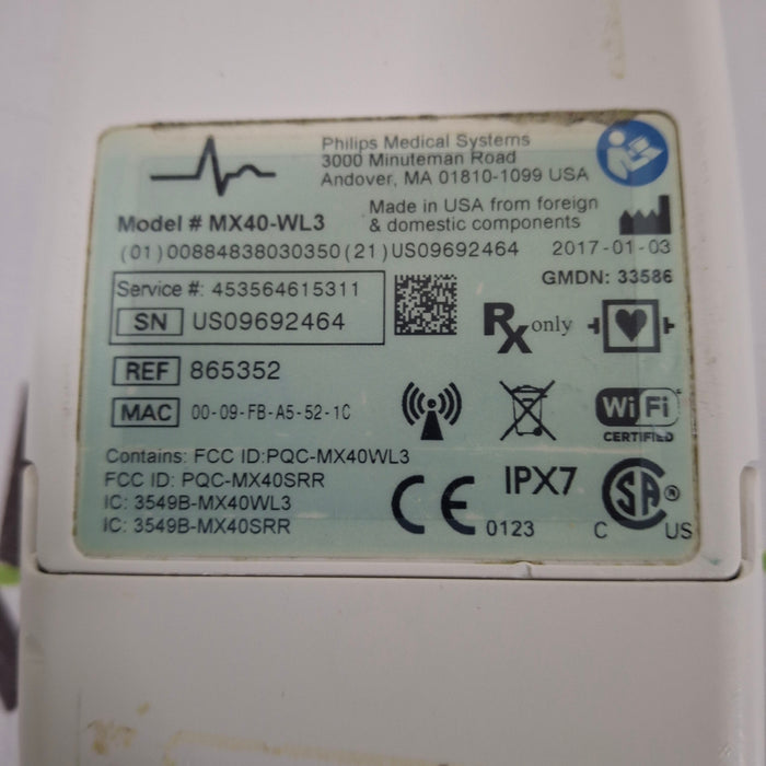 Philips MX40 WLAN S01 865352 Telemetry Transmitter