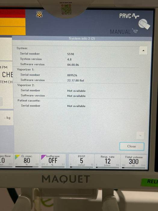 Maquet FLOW-i C20 Anesthesia System