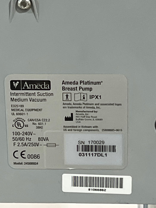 Ameda Platinum Breast Pump