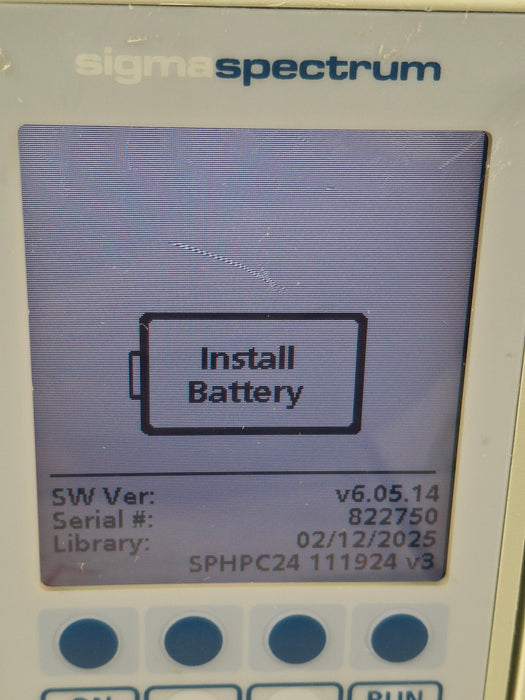 Baxter Sigma Spectrum 6.05.14 without Battery Infusion Pump
