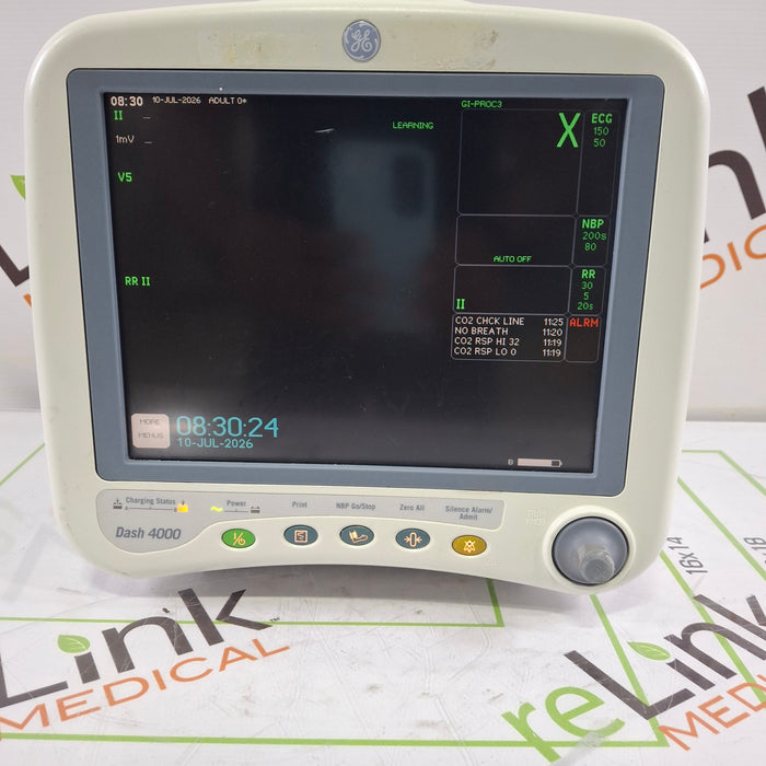 GE Healthcare Dash 4000 - GE/Nellcor SpO2 Patient Monitor