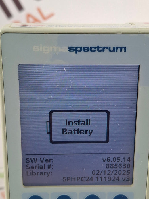 Baxter Sigma Spectrum 6.05.14 without Battery Infusion Pump