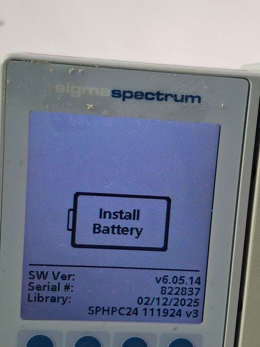 Baxter Sigma Spectrum 6.05.14 without Battery Infusion Pump