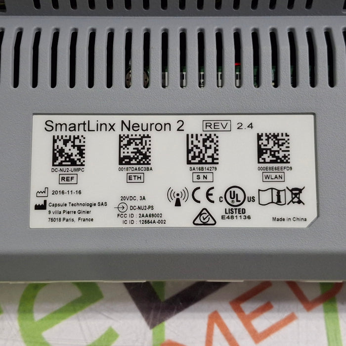 Smartlinx Inc Capsule Technologies Neuron 2 Monitor