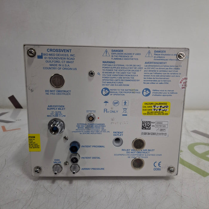 Bio-Med Devices CrossVent 2i+ Portable Ventilator