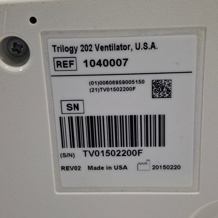 Respironics Trilogy 202 Ventilator