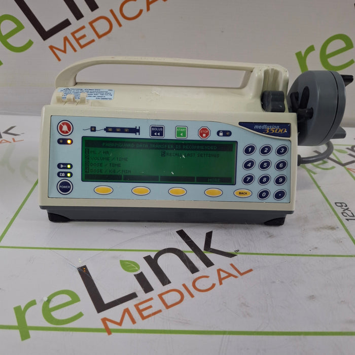Smiths Medical Medfusion 3500 Syringe Infusion Pump