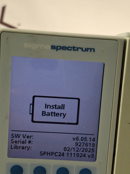Baxter Sigma Spectrum 6.05.14 without Battery Infusion Pump