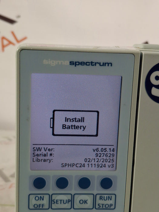 Baxter Sigma Spectrum 6.05.14 without Battery Infusion Pump