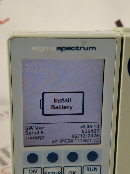 Baxter Sigma Spectrum 6.05.14 without Battery Infusion Pump