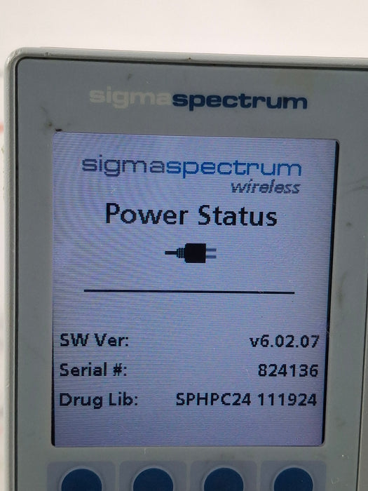 Baxter Sigma Spectrum 6.02.07 without Battery Infusion Pump