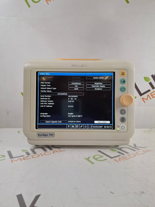 Philips Suresigns VS3 Vital Signs Monitor