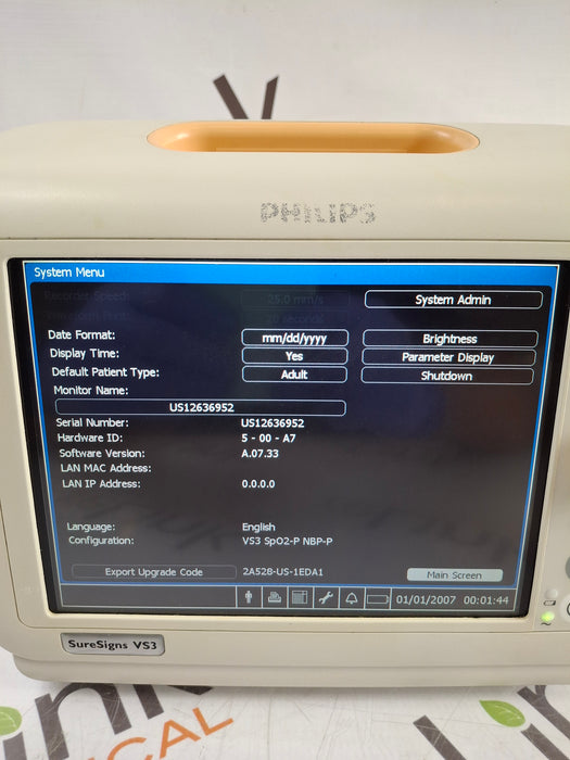 Philips Suresigns VS3 Vital Signs Monitor
