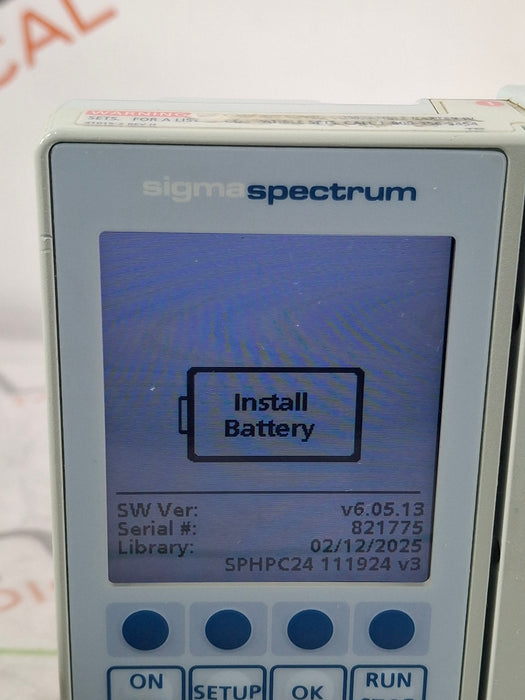 Baxter Sigma Spectrum 6.05.13 without Battery Infusion Pump