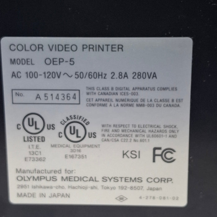 Olympus OEP-5 Color Video Printer