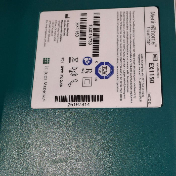 St. Jude Medical, Inc. EX1150 Merlin@home Transmitter