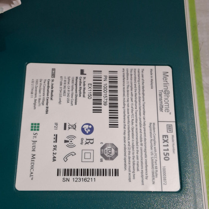 St. Jude Medical, Inc. EX1150 Merlin@home Transmitter