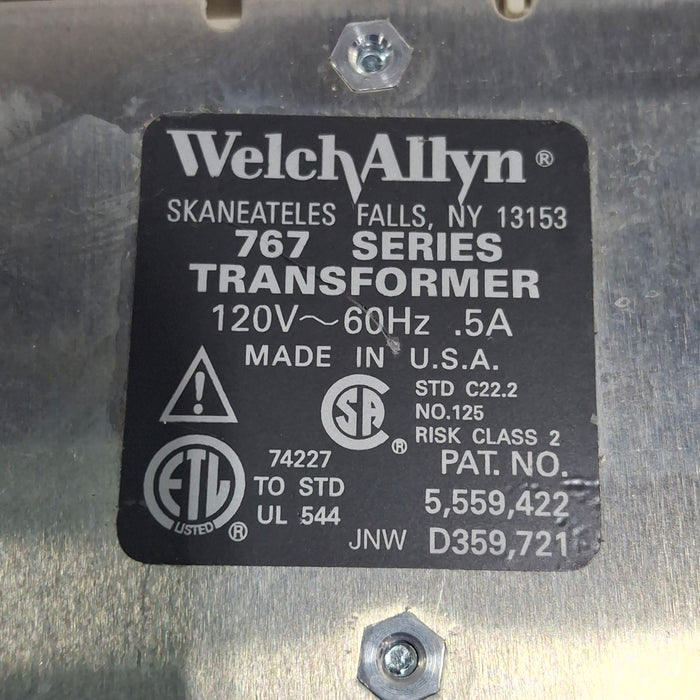 Welch Allyn 767 Series Otoscope/Ophthalmoscope Wall Tranformer without Heads