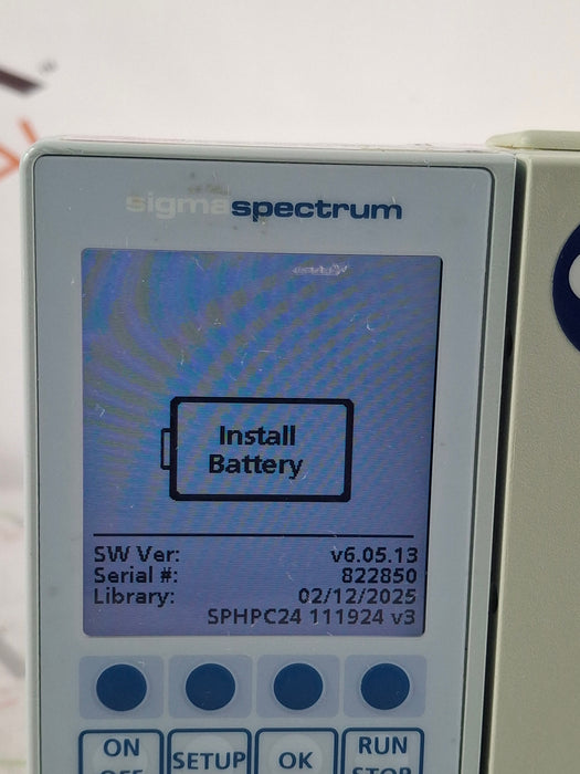 Baxter Sigma Spectrum 6.05.13 without Battery Infusion Pump
